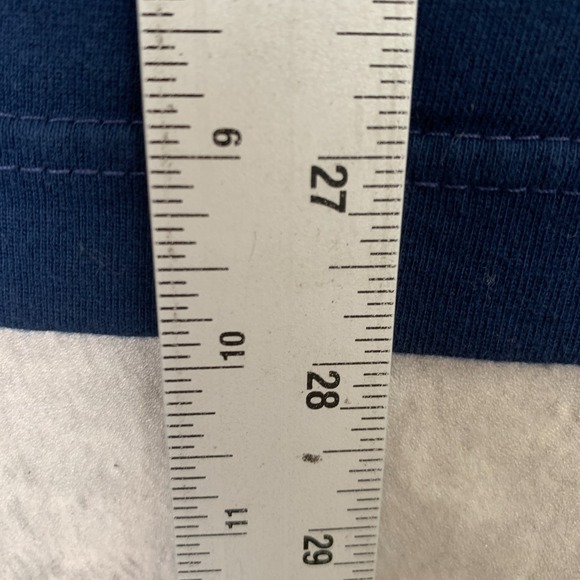 Vintage Starter Denver Broncos T-Shirt Mens Medium Blue Roll Neck Long Sleeve - Picture 6 of 7